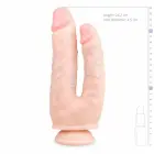 EasyToys двусторонний гибкий силиконовый дилдо – 25 cm (10″) – черный — Фото 5