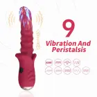 Dick Red 9 vibrācijas funkcija vibrators – 21.7 cm (8.5″) – sarkans Foto 7