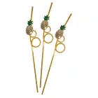 Tropical Drinking Straws – pineapple – 3 pcs — Photo 2