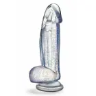 Blush Naturally Yours Bling Glitter Dildo with Suction Base – 19 cm, Sparkling Clear — Photo 2