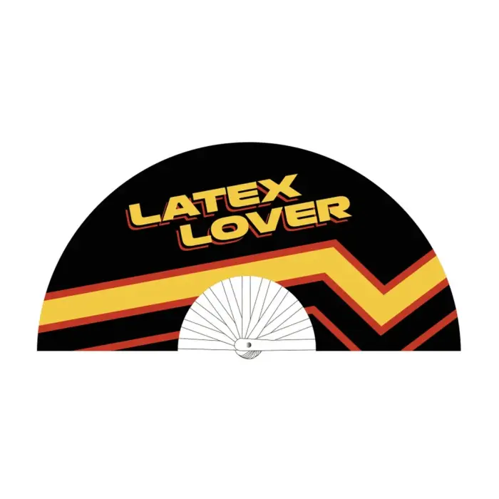 Latex Lover – decorative hand fan – 64 cm