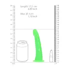 Slim realistiškas dildo su siurbtuku – šviečiantis tamsoje – 15.5 cm (6″) Photo