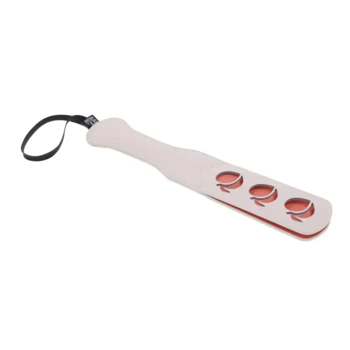 Sportsheets S&M Peaches ‘n CreaMe Faux Leather Paddle – Cream & Orange – 32 cm