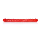 Гибкий двусторонний дилдо – 33.5 cm (13.2″) – Красный — Фото 4