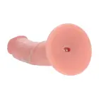 Dual Density Curved Realistic Vibrating Dildo – 15.5 cm (6″) – Skin — Photo 4