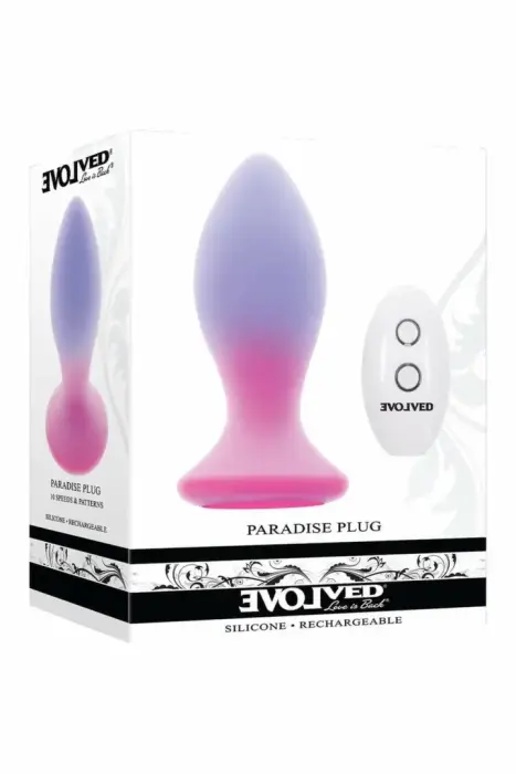 EVOLVED Paradise Plug вибрирующая анальная пробка с двойной плотностью из силикона – 10.5 cm (4.13″)
