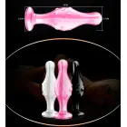 Stikla Romance dildo – 11.5 cm (4.5″) – Melns Foto 3