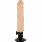 BASECOCK Vibrating Model гибкий вибратор с пультом управления – 21 см (8.2″) – телесный — Фото 5