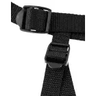 Fetish Fantasy Series Stay-Put Harness – adjustable, 3 rings – black — Photo 8