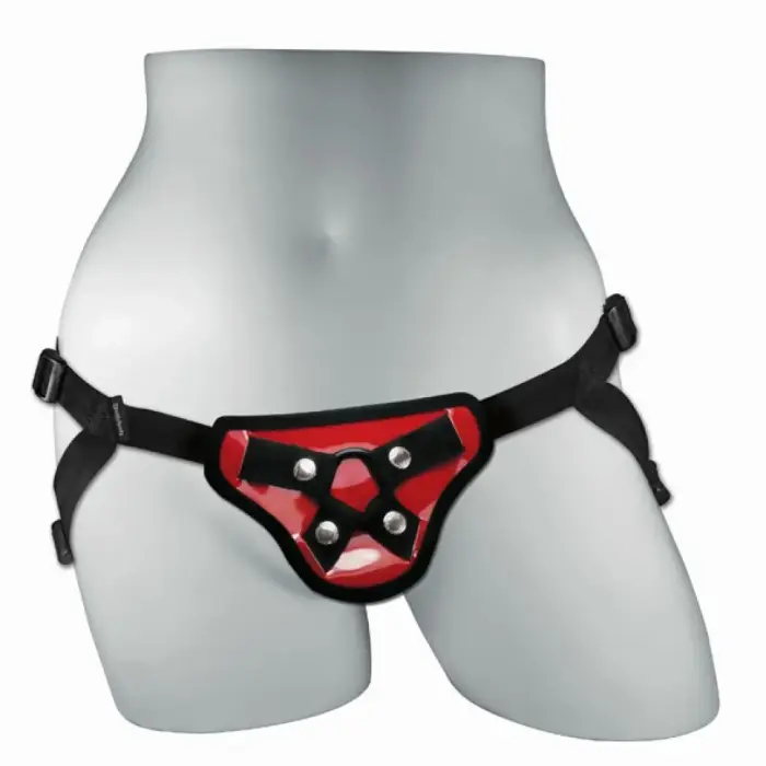 Sportsheets Phoenix – adjustable strap-on harness – red