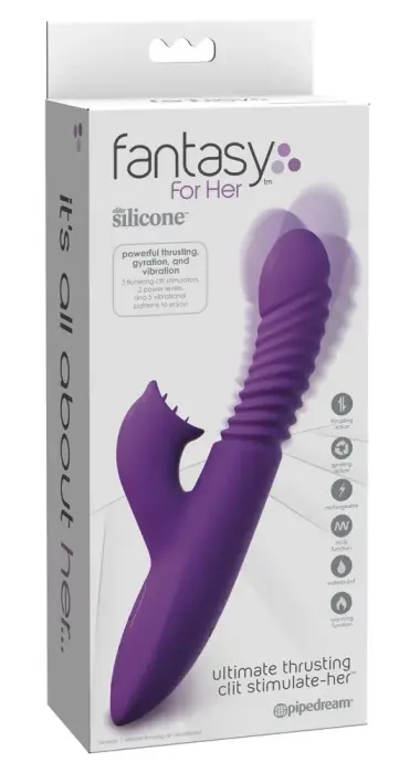 FFH U.T. Clit Stimulate-Her truša vibrators – 24 cm (9.4″) – rozā