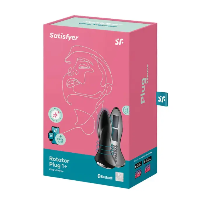 Rotar Plug 1Plus - Vibrating Butt Plug with App – Black