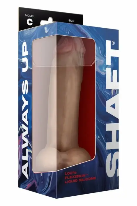 SHAFT Model C reālistisks dildo ar sēkliniekiem un piesūcekni – 24 cm (9.5″)