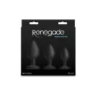 Renegade Triple Ace silicone anal plug kit – 3 sizes – black — Photo 4