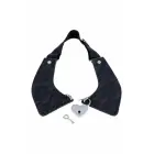 Sportsheets Sex and Mischief Lace Day Collar with Heart Lock – nėrinių dirbtinė oda – reguliuojamas — Nuotrauka 2