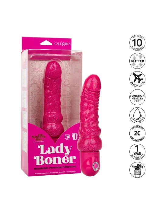 Lady Boner elastīgs vibrators – rozā Foto 5