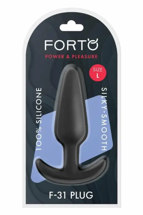 FORTO F-31 anālais spraudnis – L – Melns