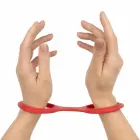 EasyToys гибкие силиконовые наручники – красные — Фото 5