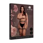 Shots Plus Size Black Double Strap Garter Belt with Adjustable Sliders – XL to 4XL — Photo 1