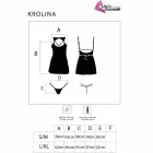 Livco Corsetti Fashion Krolina LC 90734 Black Chemise & Thong Set – L/XL — Photo 4