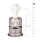 Krūšu galu un klitora piesūcekņu komplekts, vidējs (2 gab.) – caurspīdīgs Foto 4