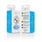 Intense Aluminum Anal Plug S Blue Crystal Jewel – 7 cm – Blue — Photo 6