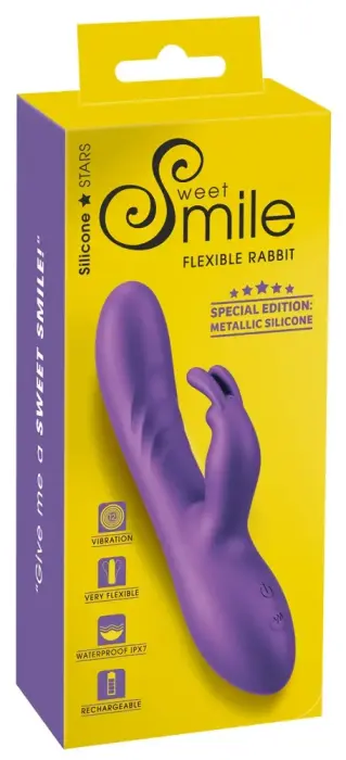 Sweet Smile Металлический гибкий кролик-вибратор – 18.3 cm (7.2″)