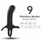 ARMONY Vibrating Silicone Ring & Intimate Machine – 13.8 cm (5.43″) – Black — Photo 6