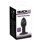 Black Velvets Twist Butt Plug – 10.7 cm – Black Photo