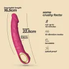 CRUSHIOUS MAGNUS BEND lankstus vibratorius – 22.5 cm (8.8″) – rožinis — Nuotrauka 7
