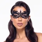 Cottelli Accessoires melna izšūta maska ar acu atverēm – melna — Foto 2