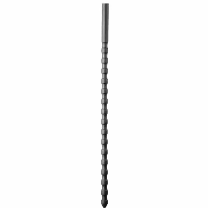 All Black силиконовый уретральный зонд 24 cm - гибкий 6/8 mm зонд медицинского класса – чёрный