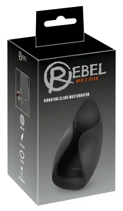 Rebel Vibrating Glans Device Flexible Silicone 10 Modes Black 13 cm