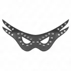 KINK mākslīgās ādas acu pārsējs Model 1 – regulējams, melns, 27x13 cm — Foto 1