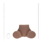 Bodyforms Clara Vossin – vibreeruv intiimmasin kahe avaga – pruun – 6,3 kg — Foto 7