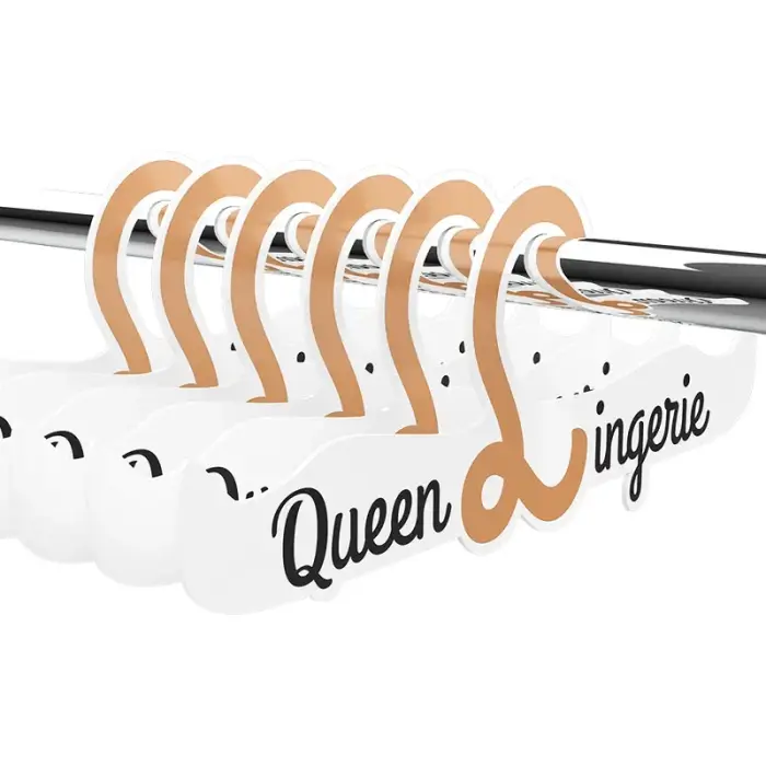 Queen Lingerie display hanger – 27.5 cm – transparent