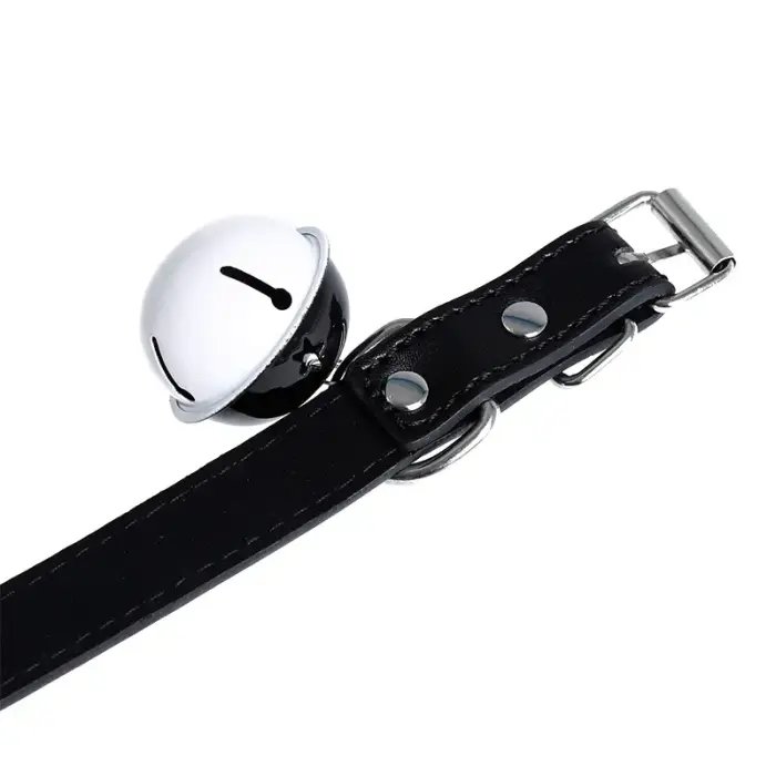 Collar with Bell PU-Leather Foto 6