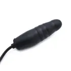 Liels rievots piepūšams dildo – 23+ cm – Melns Foto 5