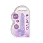 Realistic Dildo with Balls and Suction Cup – 17 cm (6.7″) – Purple — Photo 1
