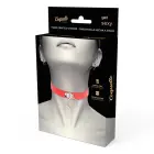 Coquette Chic Desire Vegan Leather Adjustable Red Collar – 41cm — Photo 6