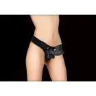 Ouch! Realistiškas strap-on dildas – 7" / 18 cm – Juodas — Nuotrauka 2