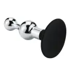 Smėlio laikrodžio formos analinis kištukas su siurbtuku – 11 cm (4.3″) — Nuotrauka 4