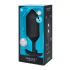 B-Vibe Snug Plug 7 – Reālistisks dildo – 20 cm (8″) – Melns Foto 3