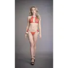 Lumememme pitsist pesukomplekt – punane – üks suurus Photo