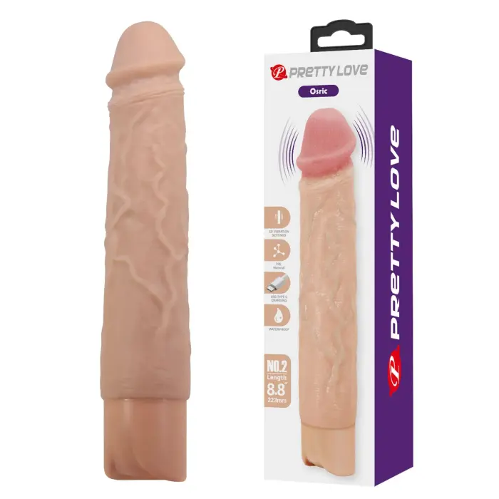 Pretty Love Osric реалистичный вибратор – 22.3 cm (8.77″) – телесный