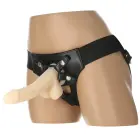 Addiction – reguliuojami strap-on diržai su PowerBullet – juodi – vienas dydis — Nuotrauka 2