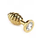 Twister tekstuuriga anaaltapp – L – Gold — Foto 1