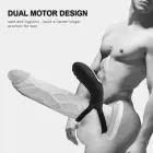 Regulējams dubultais dzimumlocekļa gredzens ar tālvadības pulti Foto 7