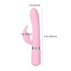 Pillow Talk Lively dubultā motora masāžas vibrators – 22.5 cm (8.85″) – rozā — Foto 4
