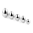Jewellery Metal Anal Plug Set – 16.5 cm (6.5″) – Silver — Photo 6
